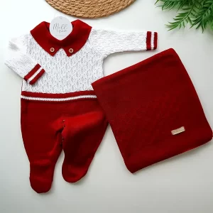 Kit  Saída Maternidade Bicolor Botões