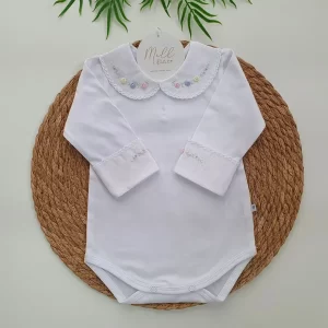 Body Gola e Punhos  com Rococós